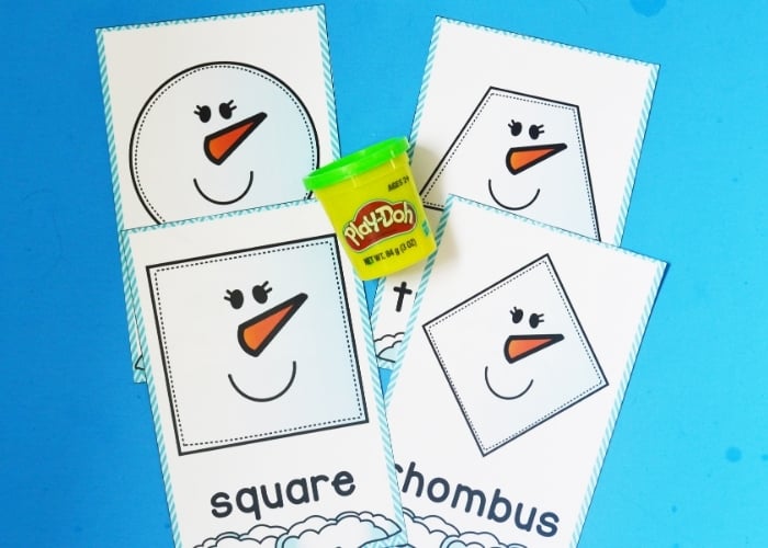 Roll a Snowman Play Dough Activity Mat Printable - Mama Cheaps®