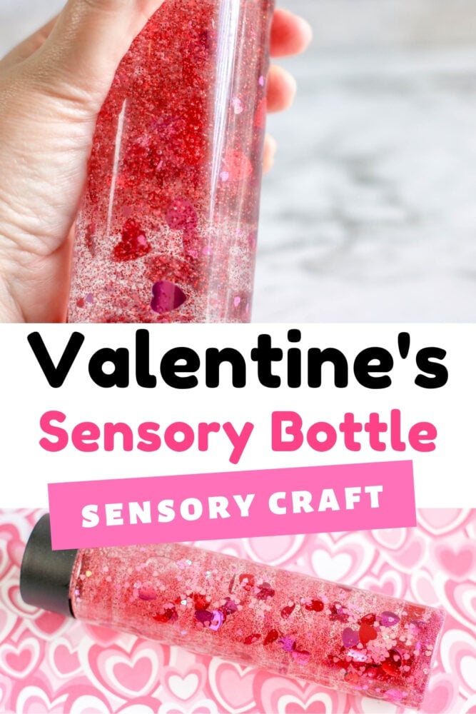 valentine's sensory bottle activity