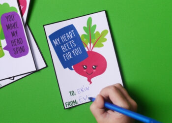 Veggie Cute Printable Valentine Cards for Kids - Life Over C's