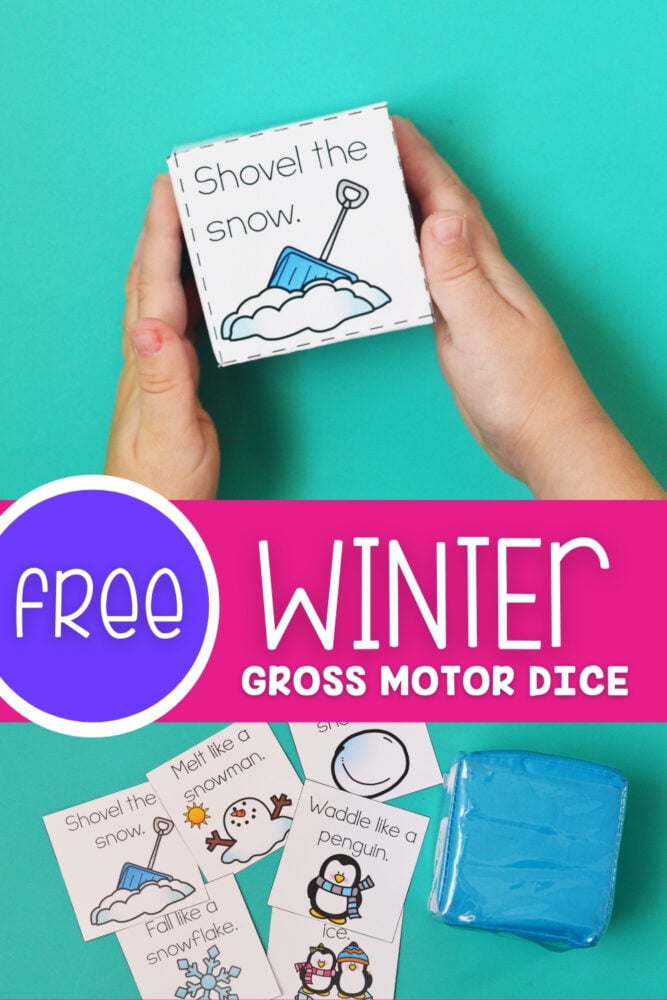 free winter gross motor dice
