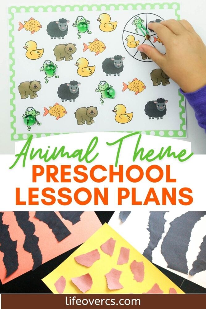 easy animal theme preschool lesson plans