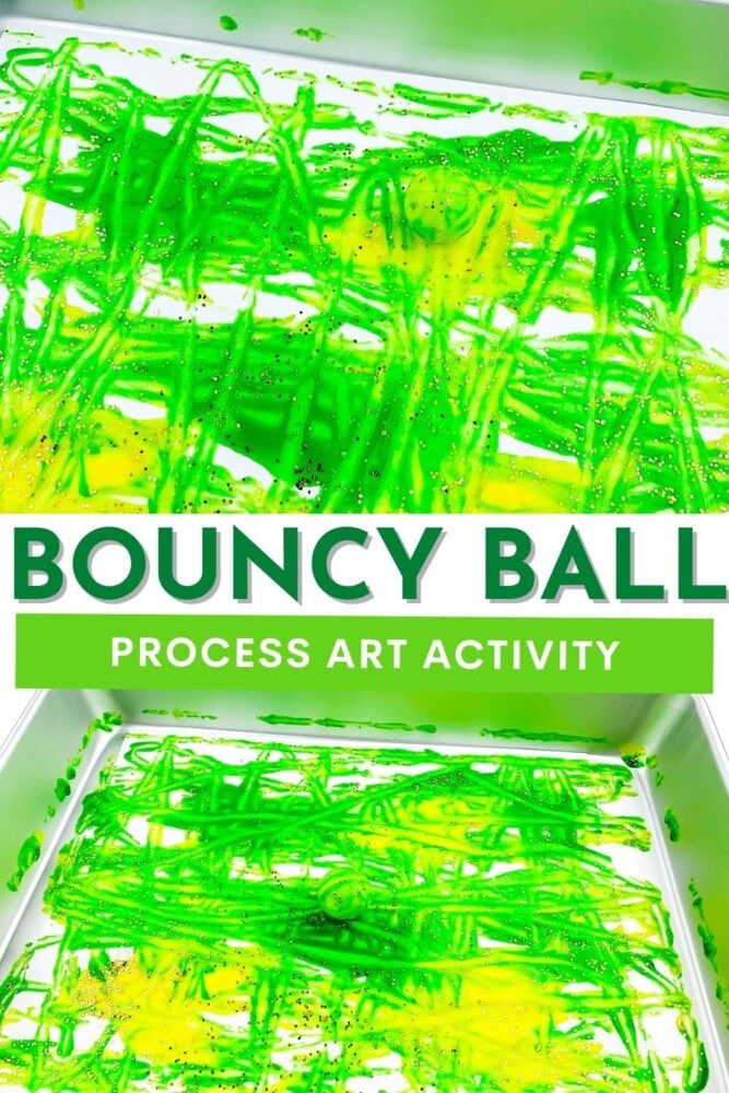 bouncy ball painting st. patrick's pin6