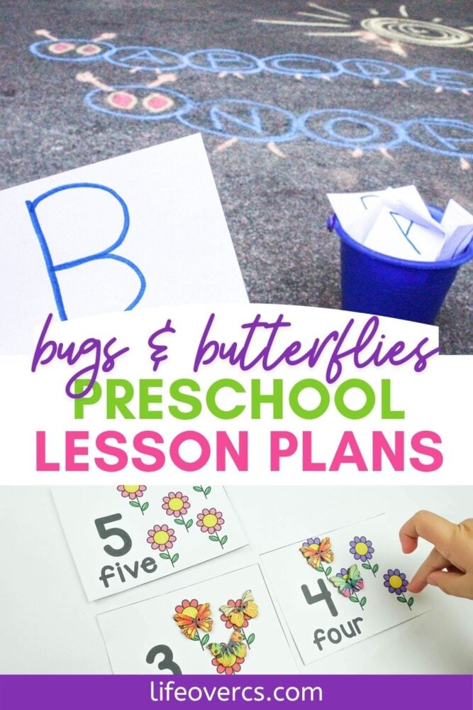 bugs and butterflies preschool lesson plans