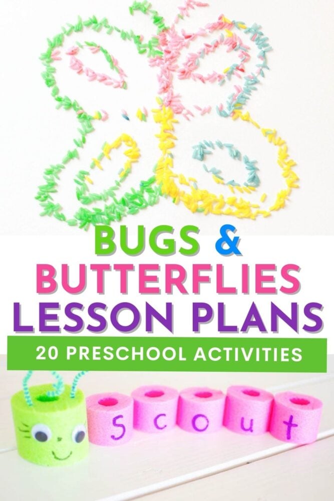 20 bugs and butterflies preschool activities