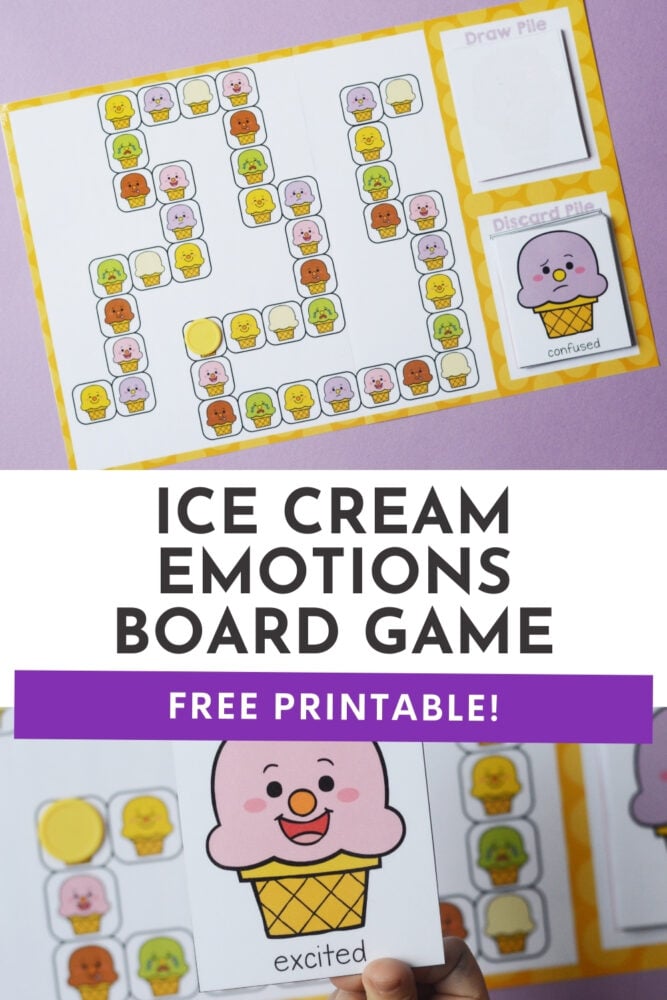 ice cream emotions board game