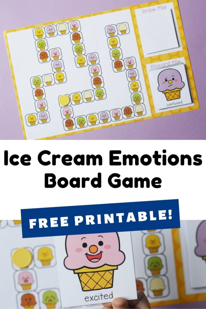 ice cream social emotional skills preschool board game