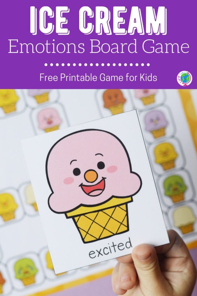 ice cream emotions board game for kids