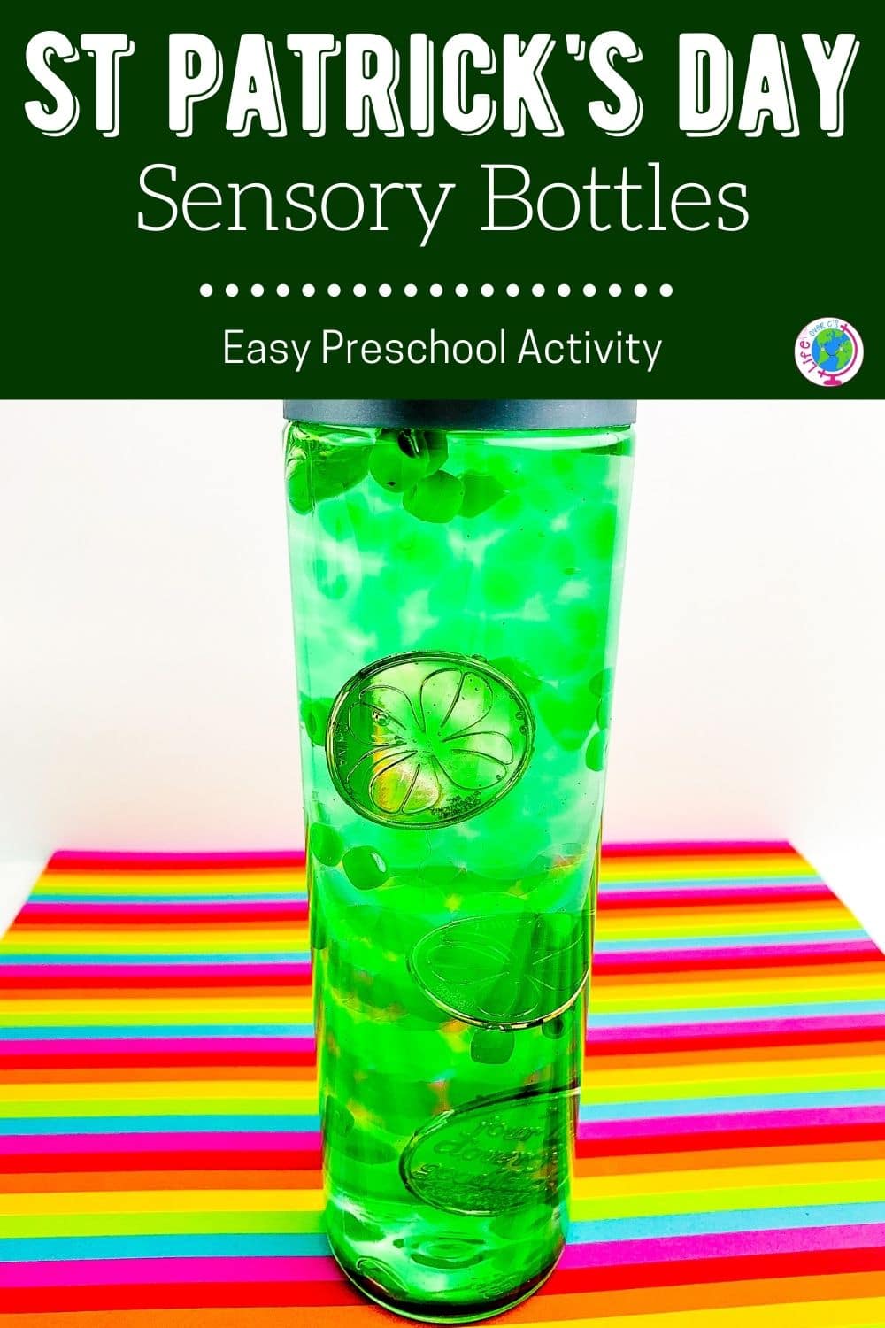 Easy DIY St. Patrick's Day Sensory Bottle