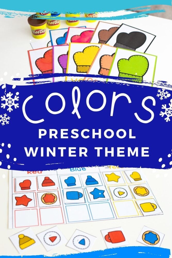 winter theme preschool colors activities