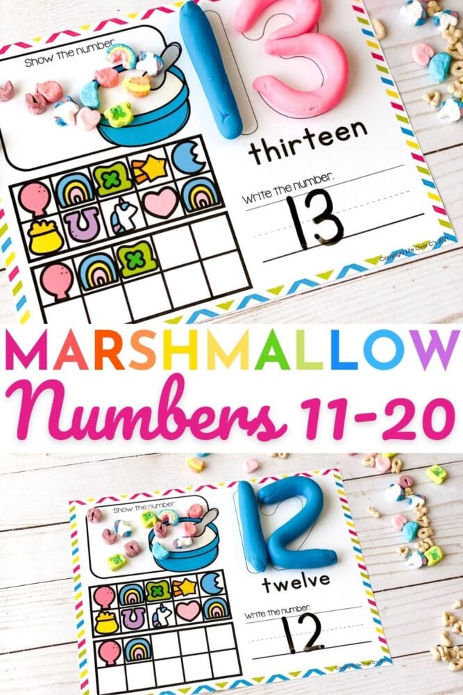 marshmallow counting mats numbers 11-20