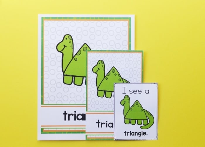 dinosaur free printable 2d shape posters and i spy shape hunt