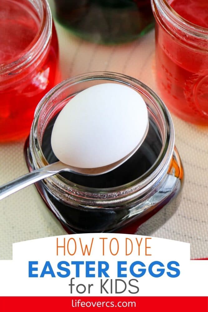 how to dye easter eggs for kids