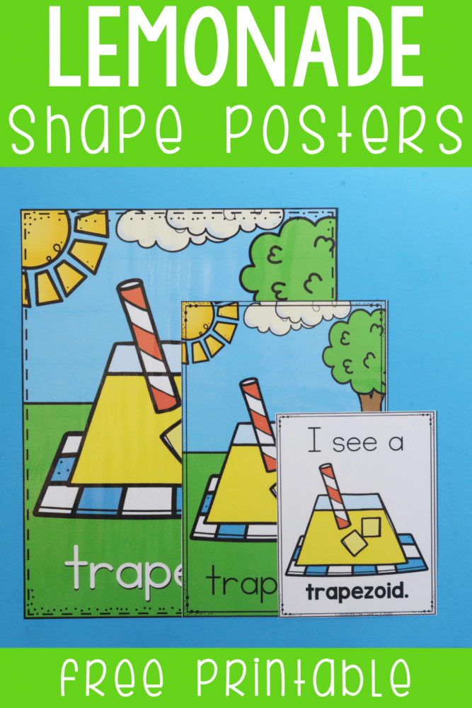 free lemonade shape posters printable