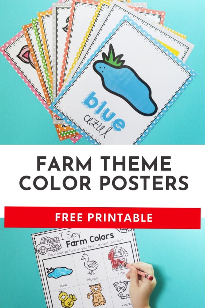 free farm theme color posters