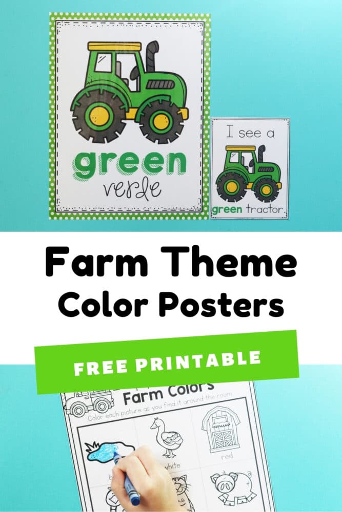 farm theme color posters