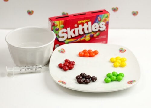 Skittles Rainbow Colors Science Experiments for Kids