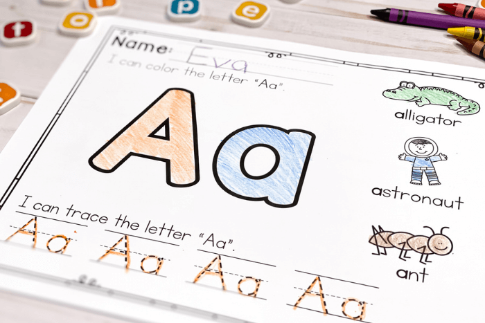 Free Printable Preschool Alphabet Worksheets A Z