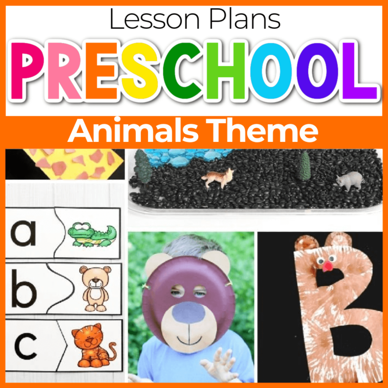 animals theme preschool lesson plans