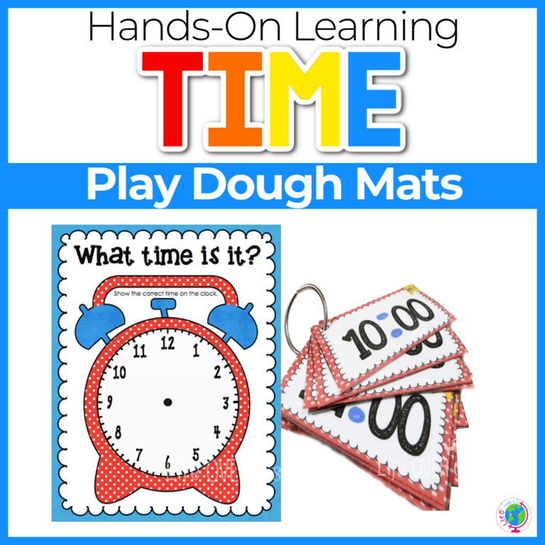 time play dough mats for hands on learning
