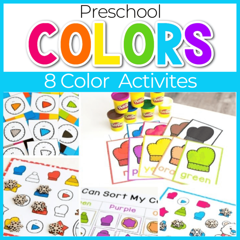 winter color activities for preschool