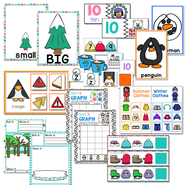 Freebie! ️☕ Winter I Spy Printable for Preschoolers