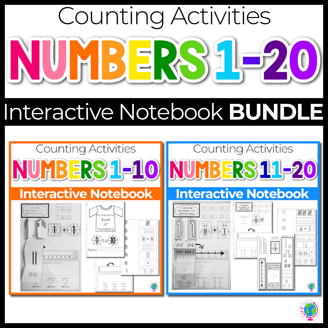 Interactive Math Notebooks for Numbers 1-10 & 11-20 - Life Over C's