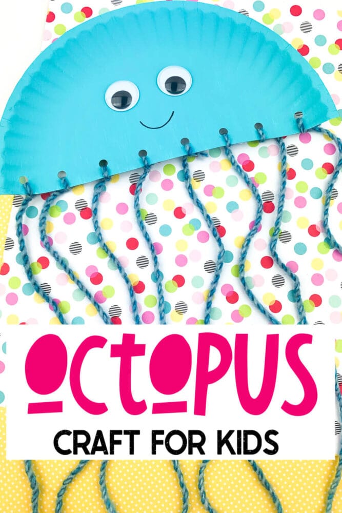 Easy Paper Plate Octopus Craft for Kids 6 blue octopus paper plate craft for kids