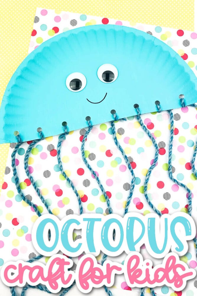 a paper plate octopus craft for kids.