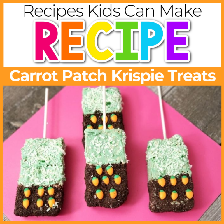 carrot patch spring rice krispie treats