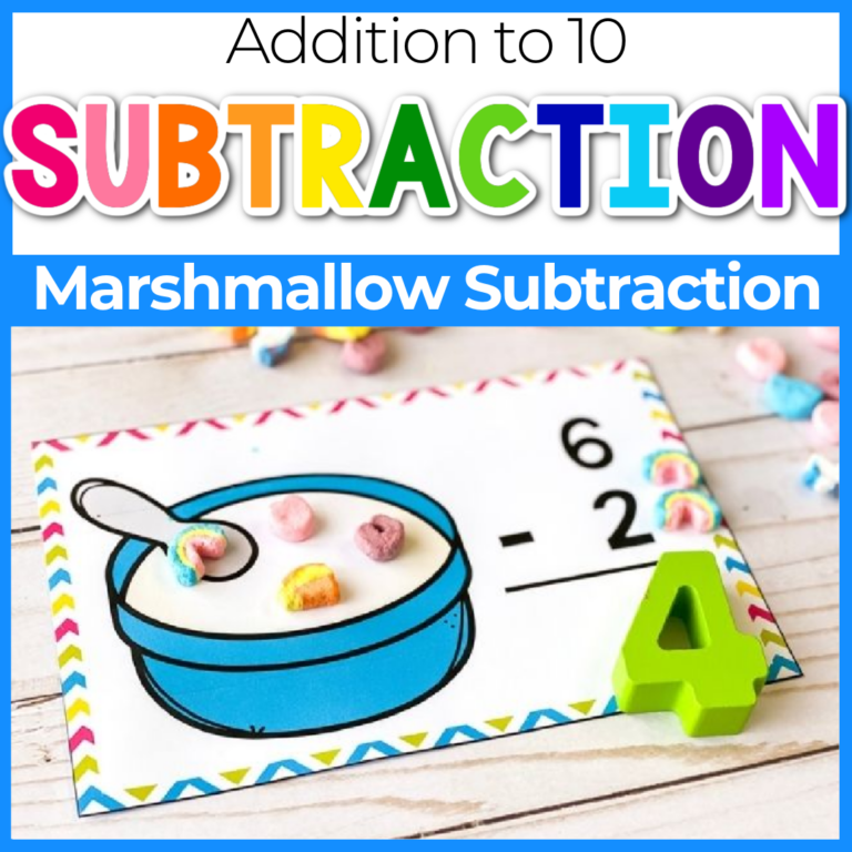 marshmallow subtraction activity s