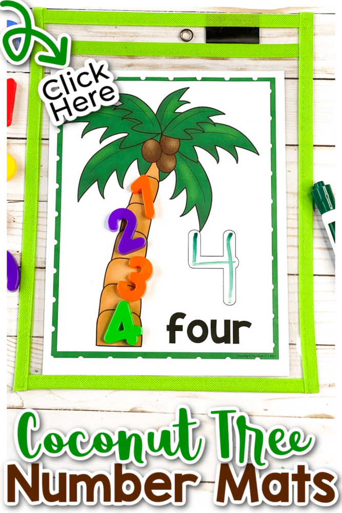 chicka, chicka, 1, 2, 3, counting mats for preschool