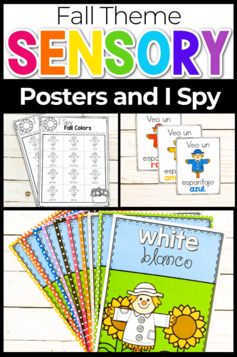 Free Printable Fall Theme Color Posters & I Spy