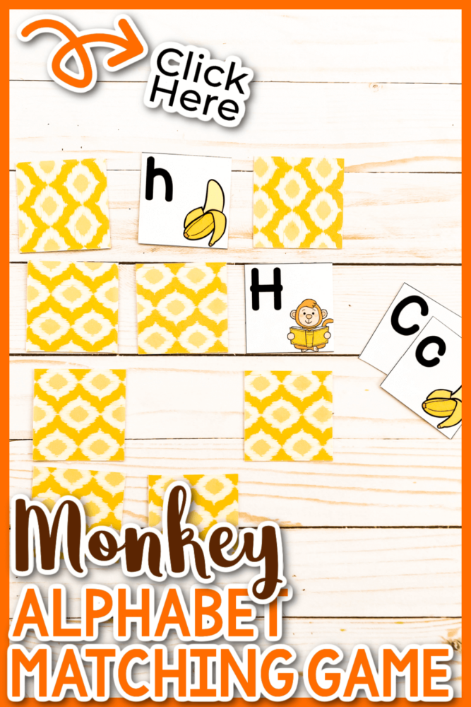 monkey alphabet matching game