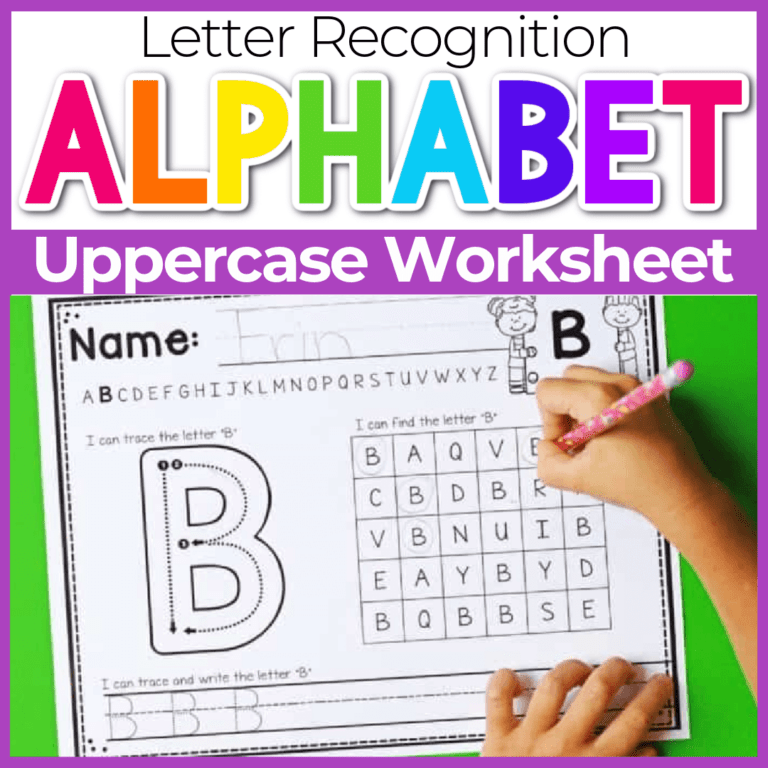 kindergarten alphabet worksheets for tracing featured image