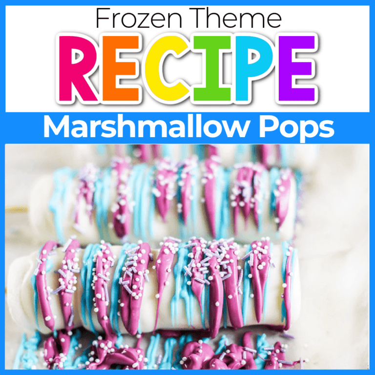 easy frozen themed marshmallow pops recipe for kids. a new theme for marshmallow pops makes them fun for your frozen-loving kids.