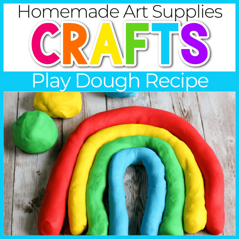 the best easy homemade play dough recipe for kids! make rainbow play dough in just a few minutes that your kids will love!