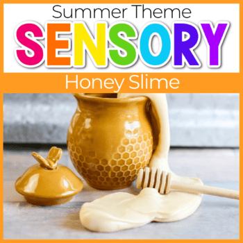 diy honey slime in a pot featured image