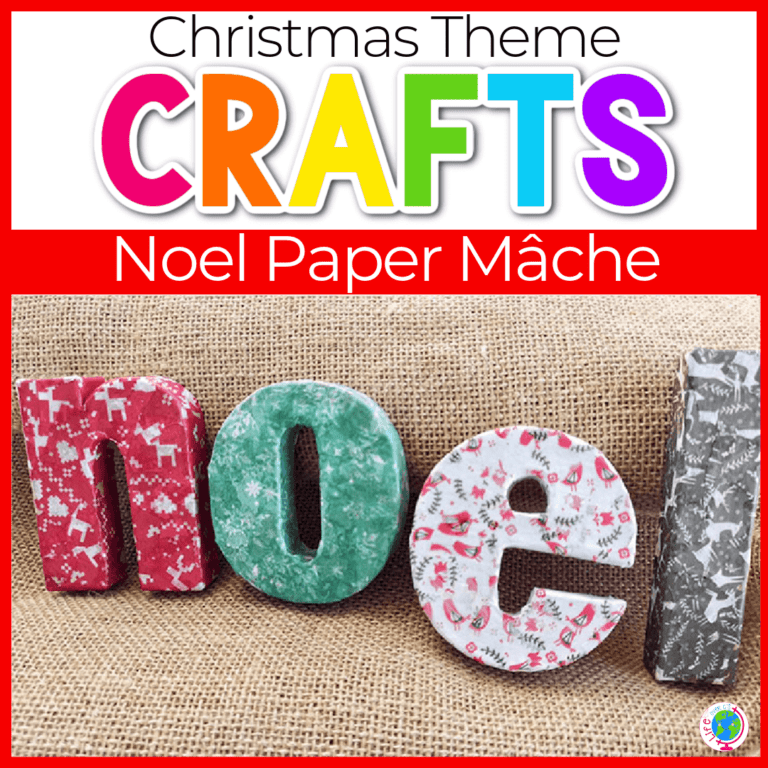 paper mache christmas crafts for kids featured image