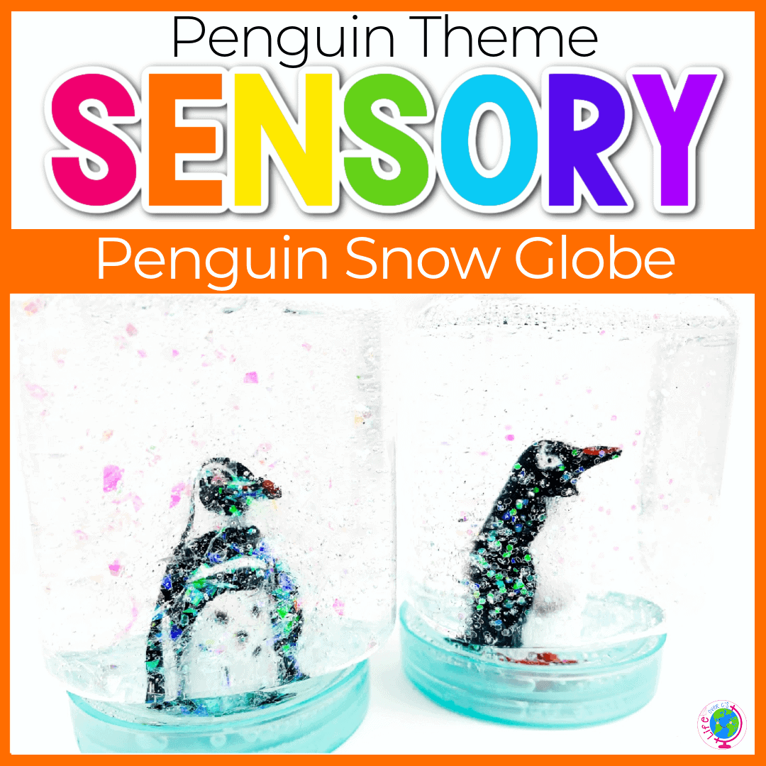 Easy Sensory Bottle Penguin Activities for Preschoolers