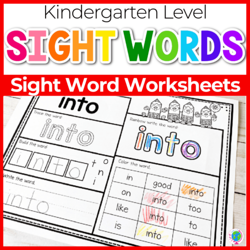 Free Print-and-Go Sight Word Worksheets: 5 Levels