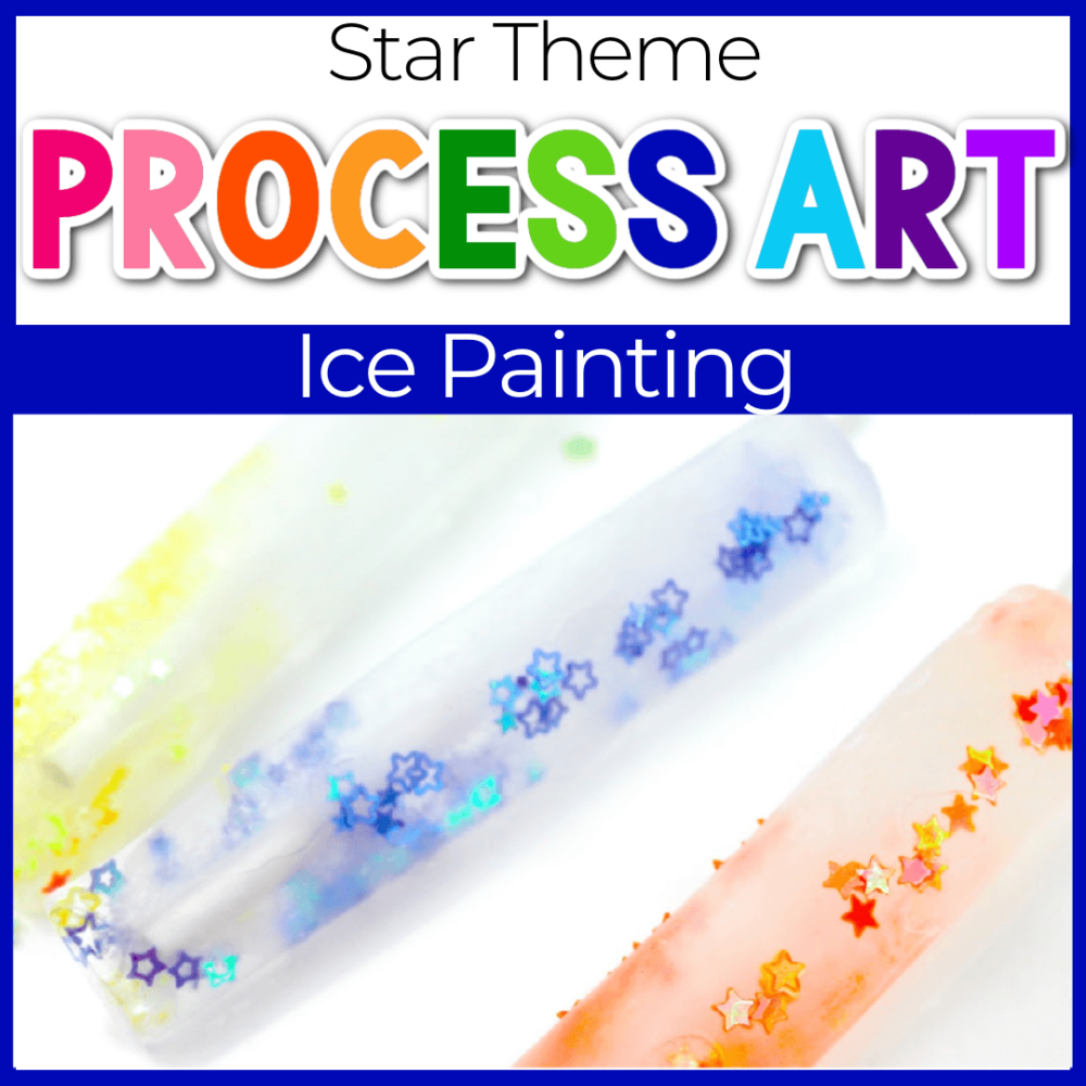 Ice Cube Painting Summer Art for Kids