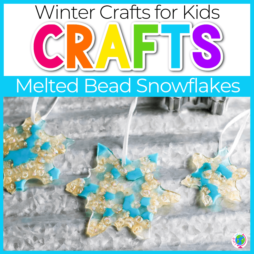 Snow Spray Paint Winter Art Projects for Preschoolers