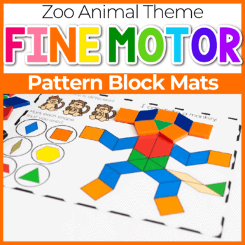 zoo animal pattern block template free printable featured image