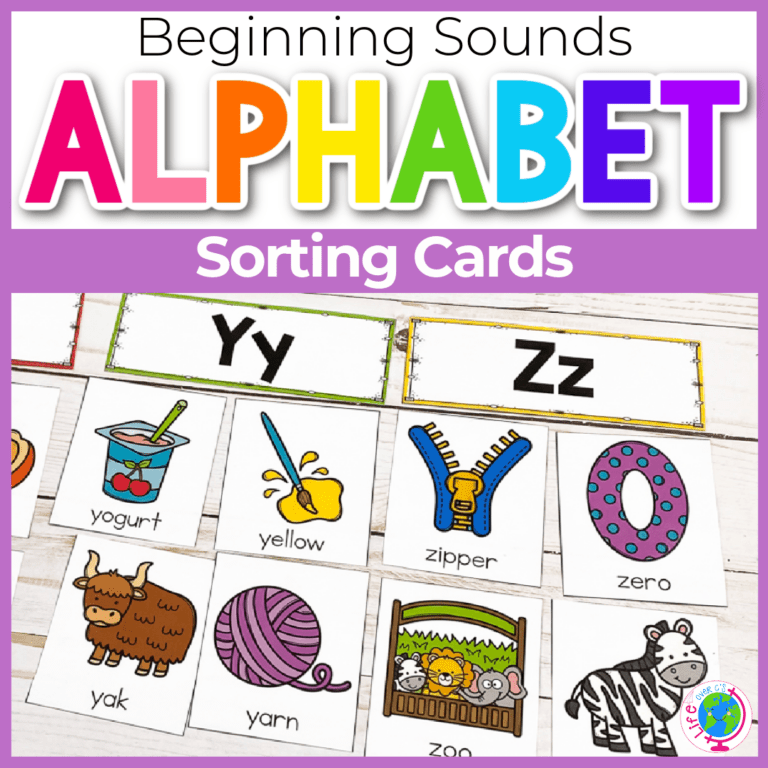 alphabet beginning sounds sorting cards