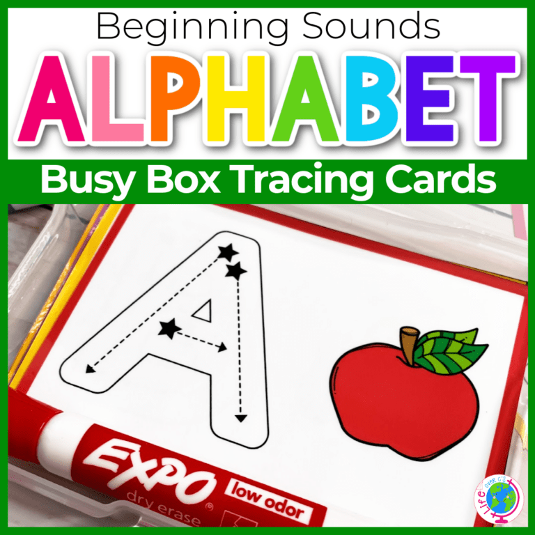alphabet busy box tracing cards