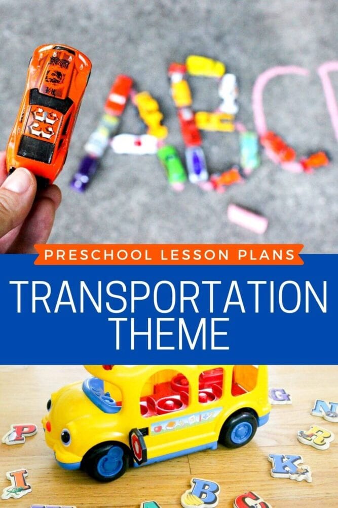 transportation theme preschool lesson plans
