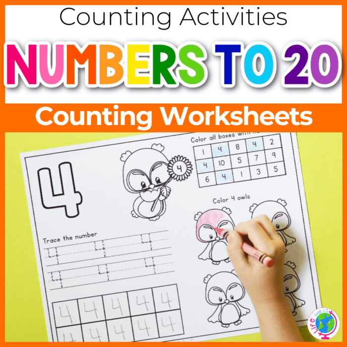 fall theme preschool number tracing worksheets 1 20