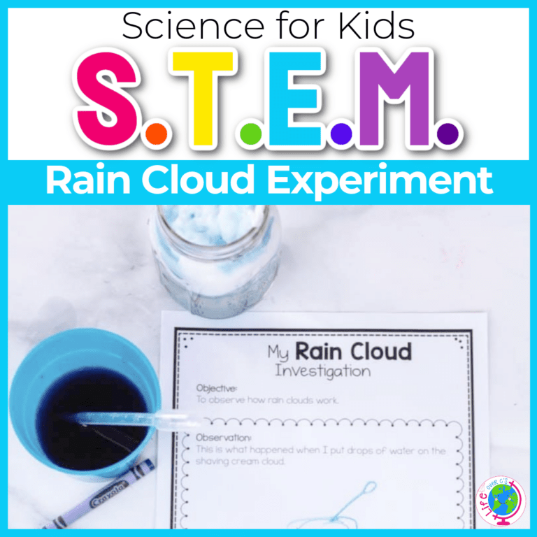 stem rain cloud experiment
