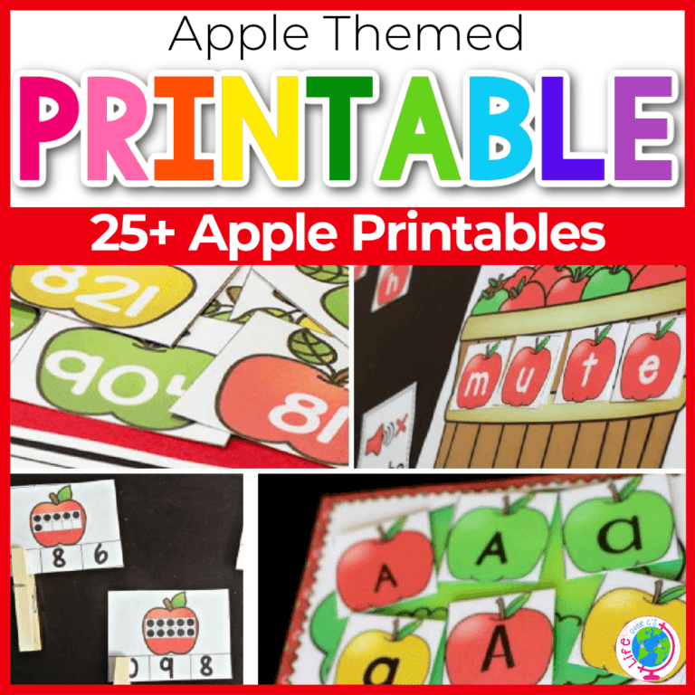 apple printable activities for kids