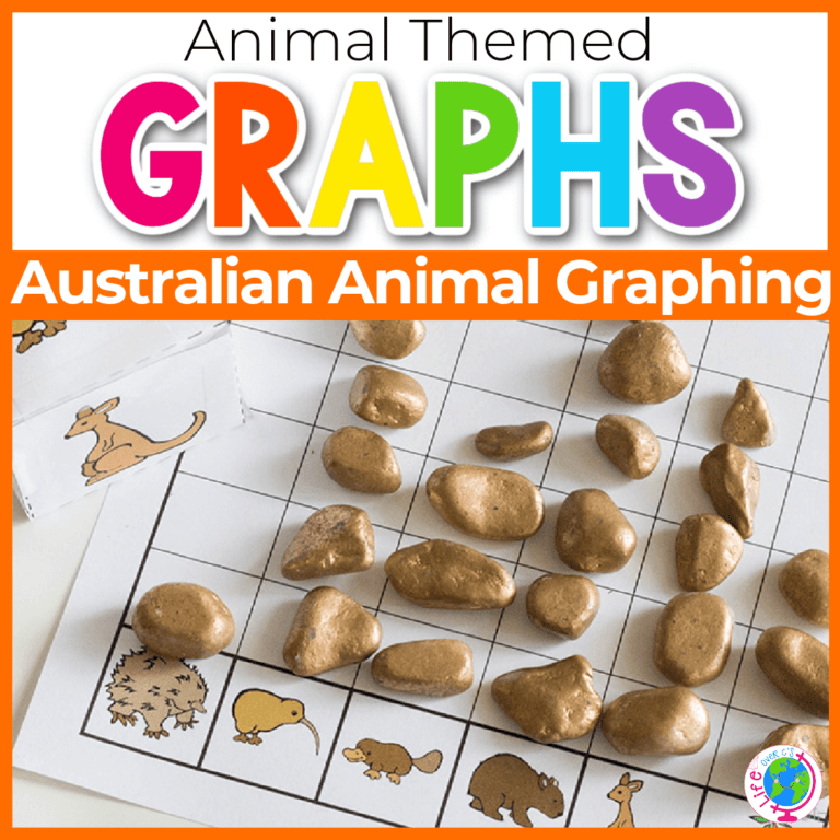 australian animal graphing printable for kids